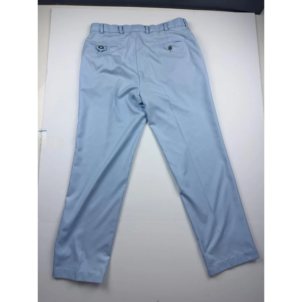 Brooks Brothers St Andrews Links Golf Pants Mens 35x30 Light Blue Trousers